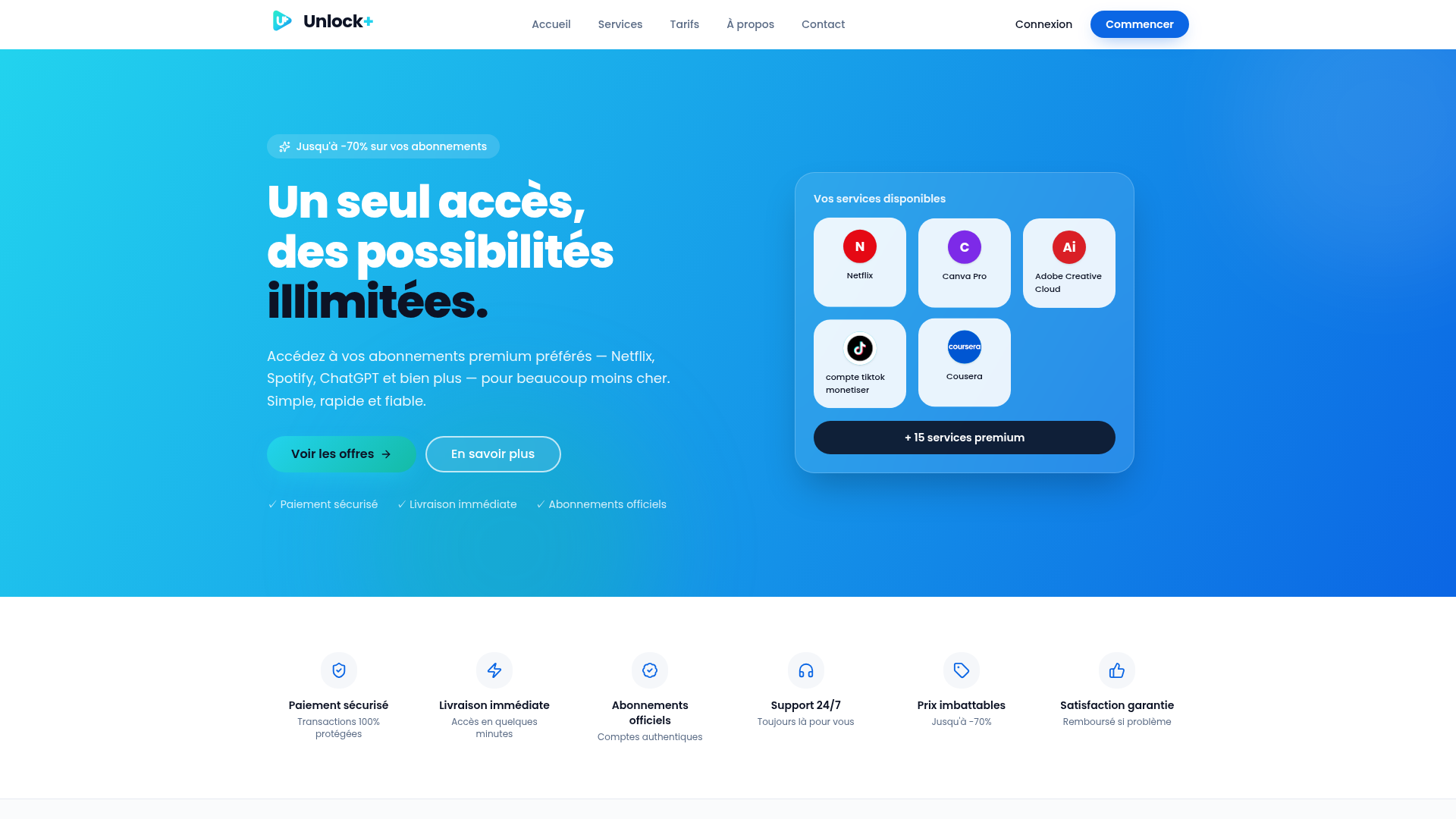 Aperçu de UnlockPlus.site
